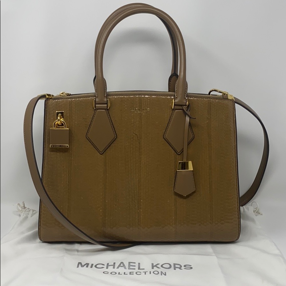 Michael Kors Collection Genuine Snake Bag